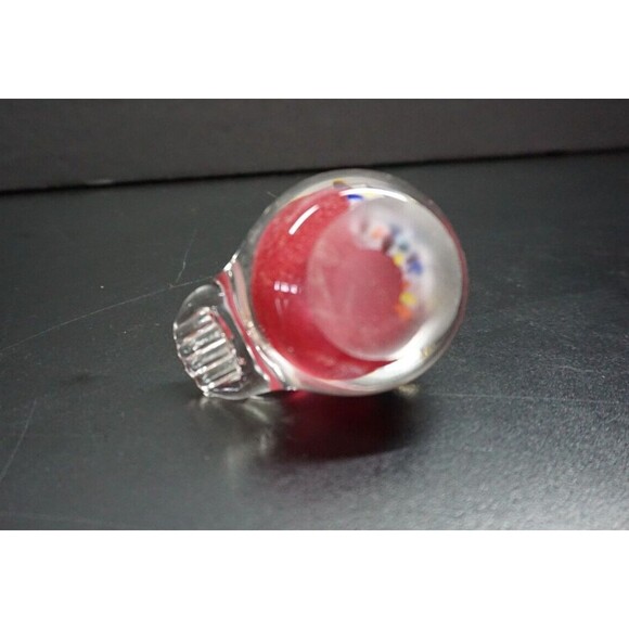 3" blown art glass Bird Multicolored Figurine Paperweight - Picture 4 of 4